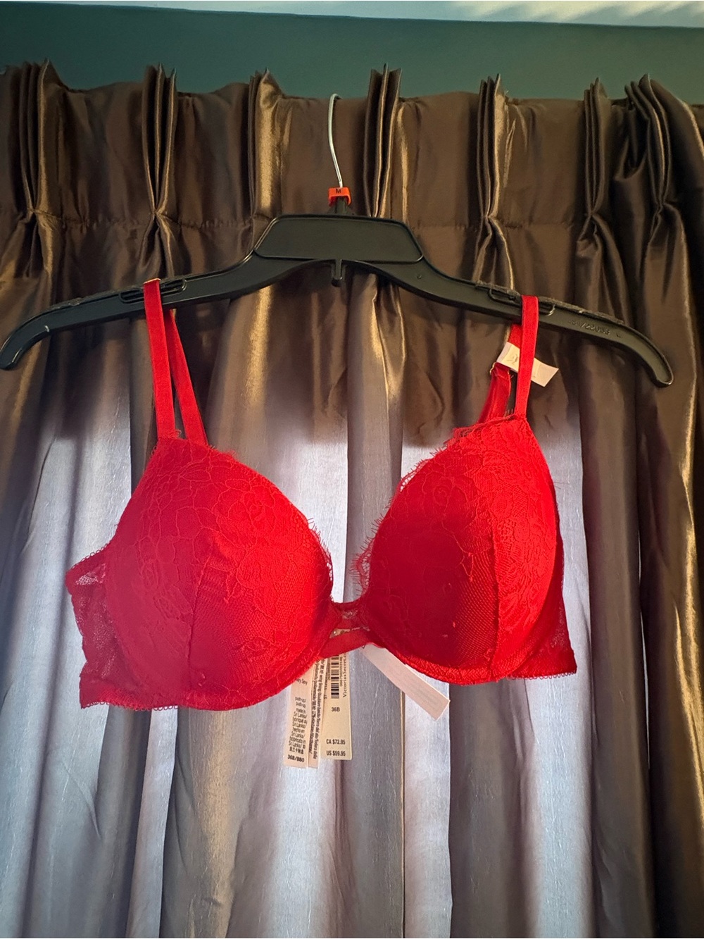 Victoria’s Secret Red Lace Push-Up Bra - Women Intimates & Sleepwear
